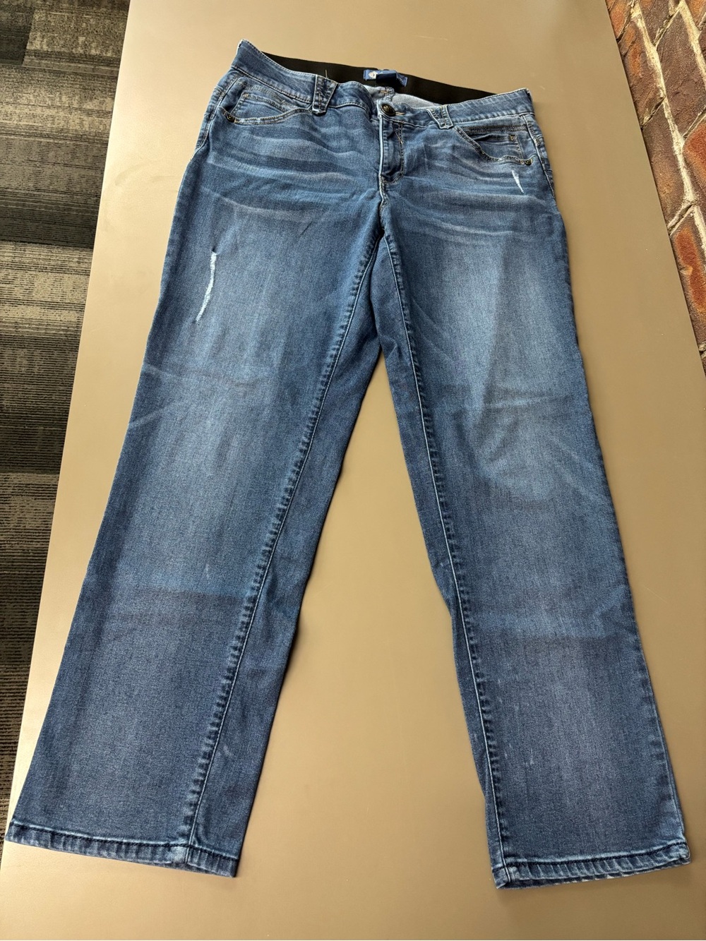 Democracy Women's Medium Dark Blue Straight-Leg Jeans - Picture 6 of 9